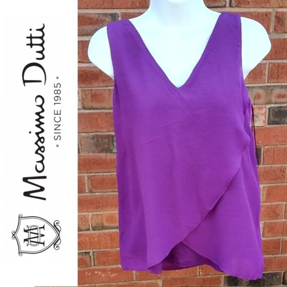Massimo Dutti Tank Top Shirt Sleeveless Layered - Picture 1 of 4